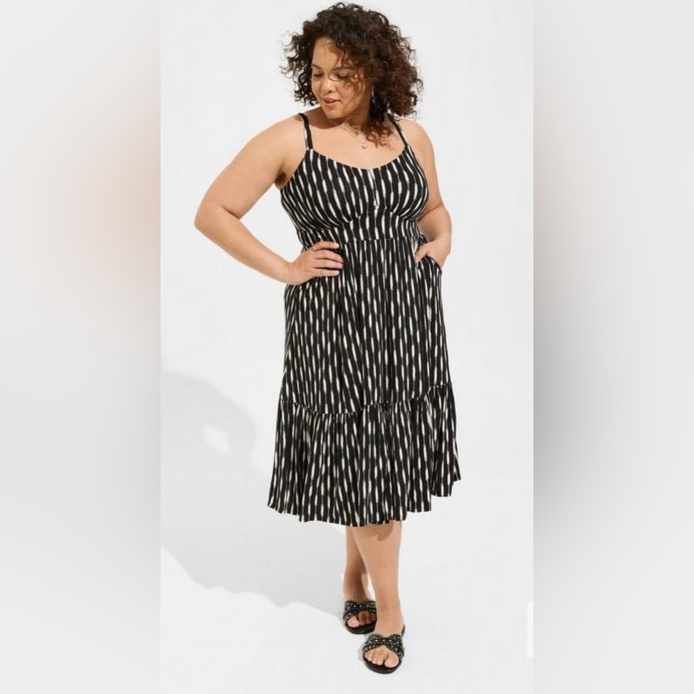 NWT Torrid Midi Teared Dress